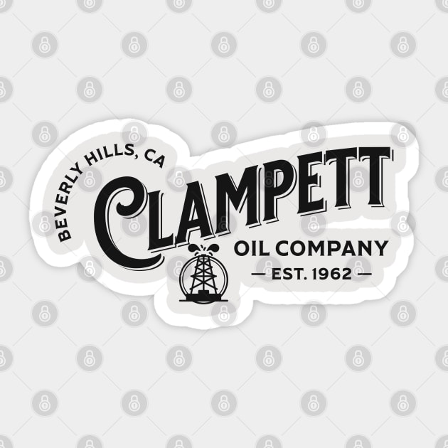 Clampett Oil Company - Est. 1962 Sticker by BodinStreet